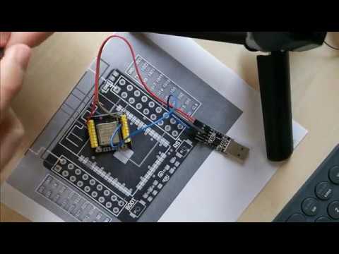 Hardware guide/tutorial on how to connect the ESP32-WROOM-32 for programming