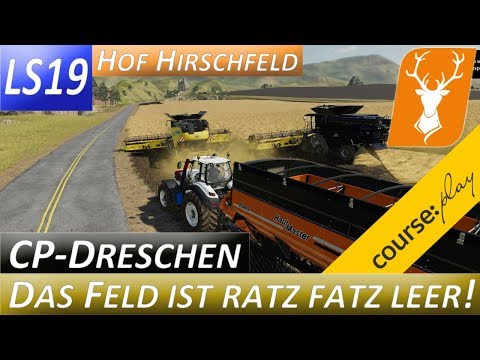 LS19 Hof Hirschfeld #66 - 2 Mähdrescher mit Courseplay und das Feld ist Ratz Fatz leer! Ick freu mir