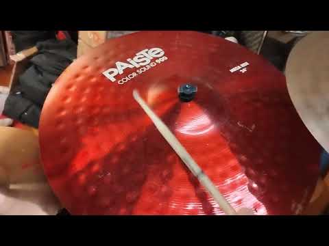 Paiste 24" Color Sound 900 Series Mega Ride Cymbal 2017 - Present - Red image 11