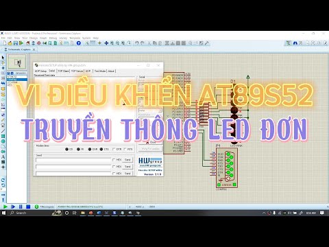 21. Truyền thông RS232 (UART) điều khiển led đơn - Vi điều khiển AT89S52