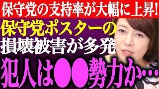 ※日本保守党の支持率が大幅に上昇！保守党ポスターの損壊被害が多発。福岡の梨5000個盗難被害に北村晴男が激怒！【あさ8/百田尚樹/有本香/記者会見/井川意高/猫組長/国会質疑/街頭演説/最新/ライブ】