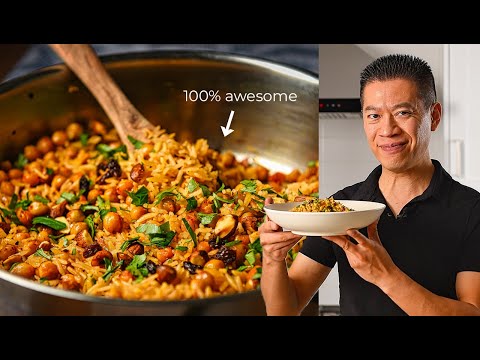 This Chickpea Rice Pilaf is So Good 🔥