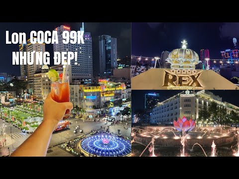 Lên tầng 5 khách sạn Rex Sài Gòn uống coquetéis ngắm phố đi bộ Nguyễn Huệ: Rất rất đẹp!