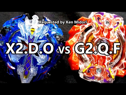 Xeno Xcalibur .D.O vs Gigant Gaia .Q.F - BATALHA BEYBLADE BURST! ベイブレードバースト