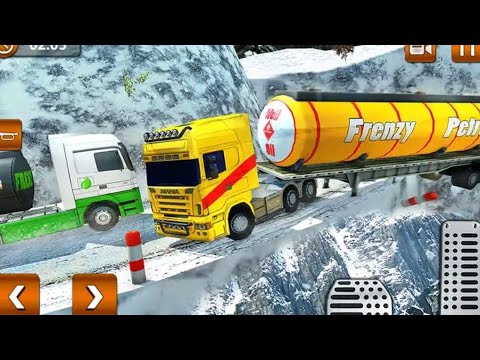 Satisfying & Relaxing Truck Driving।। Offroad Hill Side Oil Tanker Transporter Cargo Gameplay Part-3