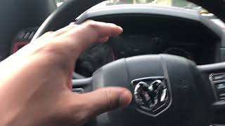 Dodge Ram – How to adjust the steering wheel