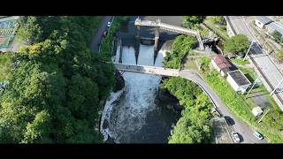 【4Kドローン空撮】岐阜県本巣市 金原ダムをドローン空撮したら川の流れがスゴすぎた！
