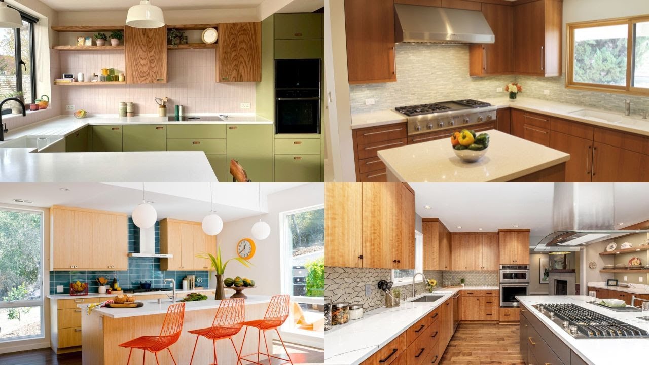 Bold Mid-Century Modern Kitchen Designs Vintage Cool Modern Kitchen Ideas With Island