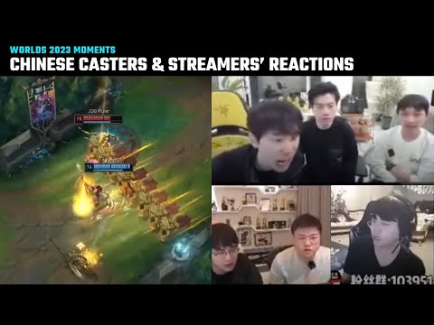 [Compilation] Chinese Casters & Streamers' reaction to Faker Azir GOAT play | T1 vs JDG 2023