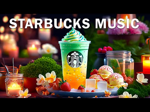 Starbucks Music No Ads - Starbucks Jazz Music & Spring Ambience -Coffee Shop Music, Happy Jazz Music