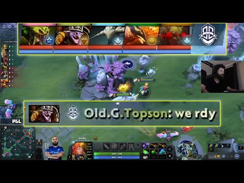 Old G forced to play 4v5 vs Nigma coz Aramis left the game & refused to play