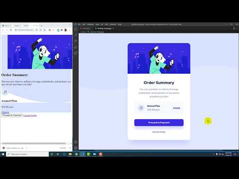 Order summary component