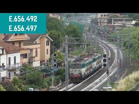 E.656.492 ed E.656.497 in transito a Monterotondo