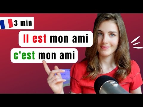 "C'est" ou "il est" en français ? Français en 3 min