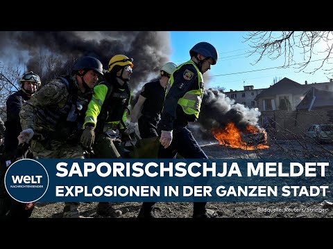 UKRAINE-KRIEG: Heftiger Angriff auf Saporischschja! AKW laut Russen unter Drohnenbeschuss