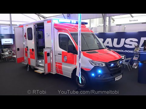 Rettmobil 2024: BAUS RTW - DRK Rettungsdienst Bergstraße - kurzer Rundgang von Außen & Innen