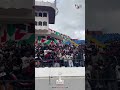 Les supporters soudanais remplissent les tribunes en attendant le début du match de leur équipe contre le Burkina Faso
