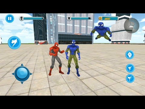 Flying Spider Hero City Battle | Spider Superhero Vs Spider Villains - Android GamePlay