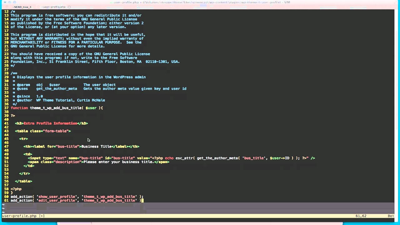 Adding Custom Fields to the WordPress User Profile