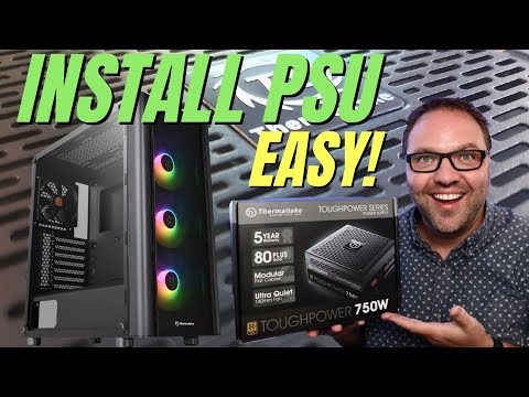 How to install a Power Supply in a PC & Connect PSU Cables
