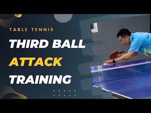 Third Ball Attack Training after a Backspin Serve in Table Tennis