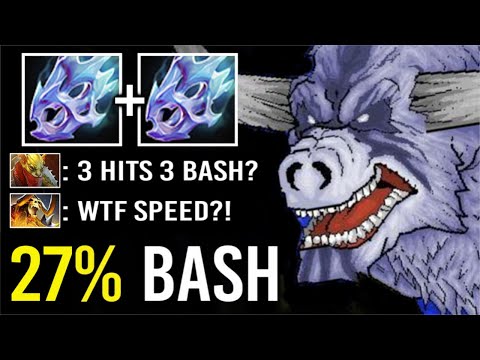 CRAZY MAX ATTACK SPEED 27% BASH 2x Moon Shard Barathrum Imba Charge Ganker Epic Game WTF Dota 2