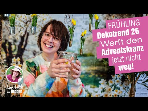 Spring decorating trend 2026. Don't throw away the Advent wreath. Snowstorm in the garden, spring...