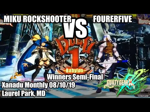 08102019 - HPF|Miku RockShooter vs HPF|fourerfive, [GGXrdRev2] BnB, Xanadu, Laurel Park MD