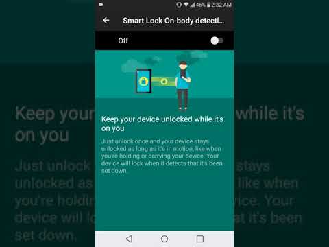 LG K30 Smart Lock Setup