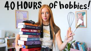 I did cozy hobbies like it was my full-time job!! ✨🎨📸📖🌿