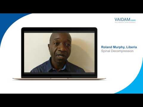 Roland Murphy from Liberia Talks About His Successful Spine Decompression Surgery in India