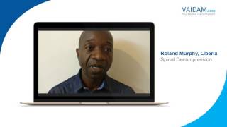 Roland Murphy from Liberia Talks About His Successful Spine Decompression Surgery in India