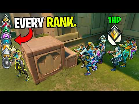 1 Player from Every Rank VS 9 Radiants! - (Who Will Survive?)