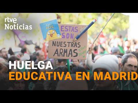 Se cumple una semana de la huelga indefinida en la educación pública de Madrid | RTVE Noticias