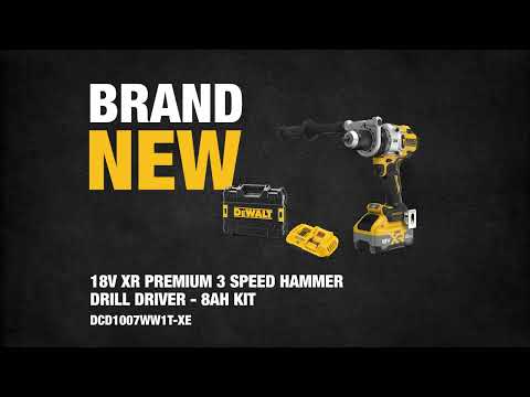 Дрель-шуруповерт аккумуляторная бесщеточная ударная DeWALT DCD1007WW1T