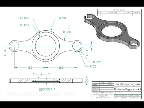 Solid Edge 2024 Tutorial - Moderate Beginners # 4