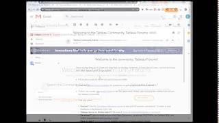 How to create a Tableau Community Forums Account