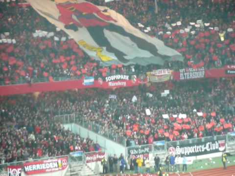 FC Nürnberg - Benfica Lissabon Choreo Rückspiel UEFACUP