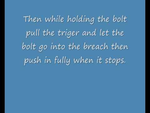 Decocking pcp air rifle