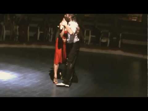  Gianpiero Galdi  and  Maria Filali  are  dancing  to  the  milonga  "  Silueta Portena  "  in  2012