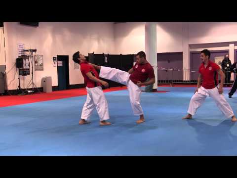 TURKEY Male Team Kata warming up. 2014 World Karate Championships | WORLD KARATE FEDERATION