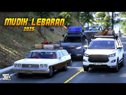 2025 Eid Homecoming Convoy in an Innova with Friends!! GTA 5 Roleplay Indonesia