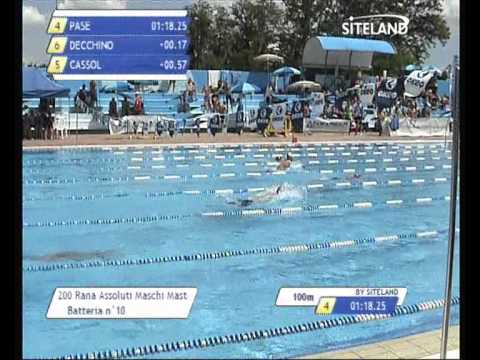 Serie 2 dei 200 Rana  Assoluti Maschi Master - 13 Memorial Andrea Bettiol