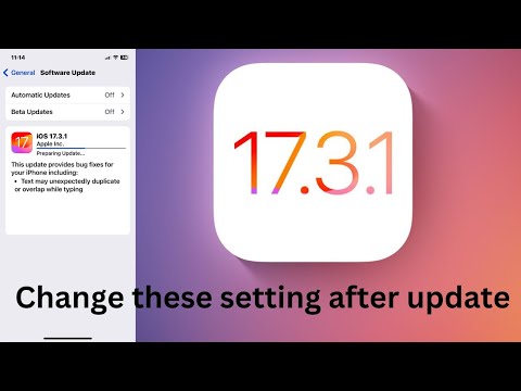 iOS  17.3.1 is out !!  Need to change some setting !!