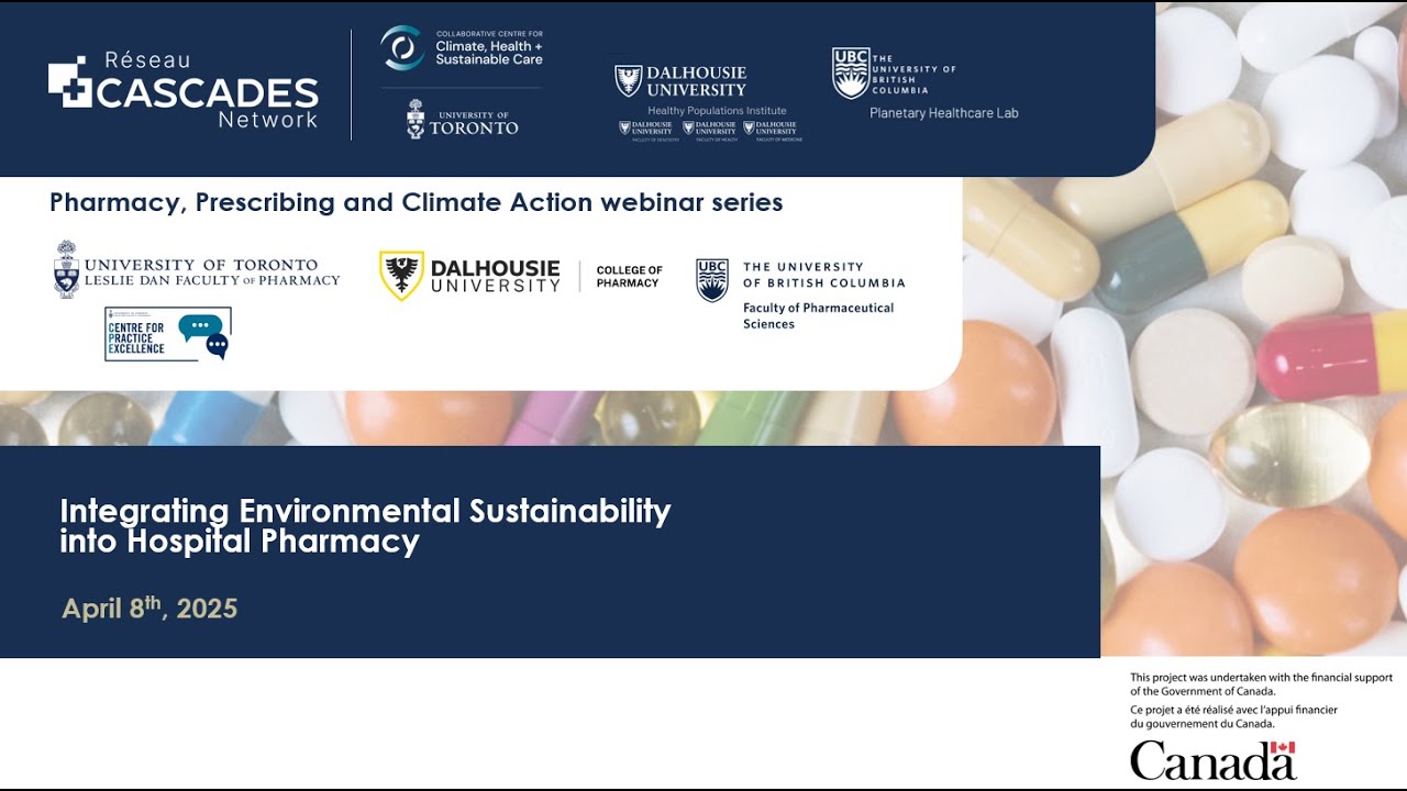 Integrating Environmental Sustainability into Hospital Pharmacies