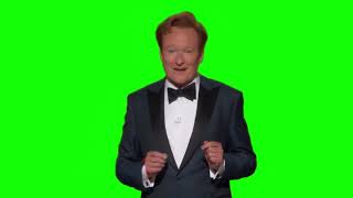 Conan O'Brien "some of these I do for myself" green screen