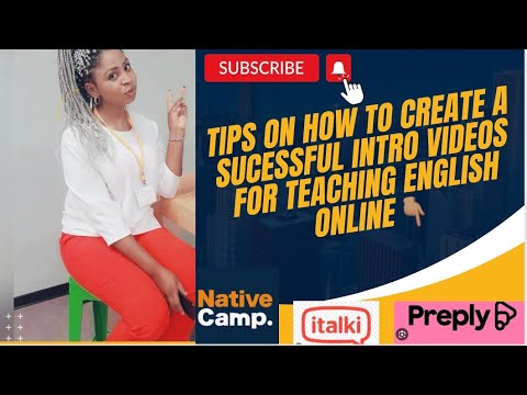 TIPS ON HOW TO CREATE A SUCCESSFUL INTRODUCTION VIDEO FOR TEACHING ENGLISH ONLINE #teacher #tips