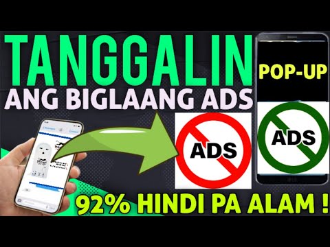 PAANO TANGGALIN ANG BIGLAANG ADS OR POP UP ADS SA CELLPHONE MO ! 100% LEGIT !