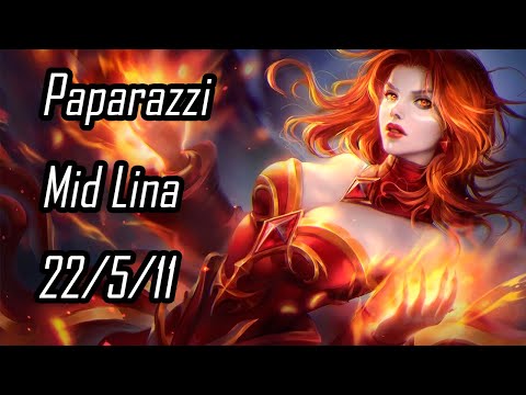 Paparazzi задушил на мидовой Лине || DOTA 2 LINA PAPARAZZI