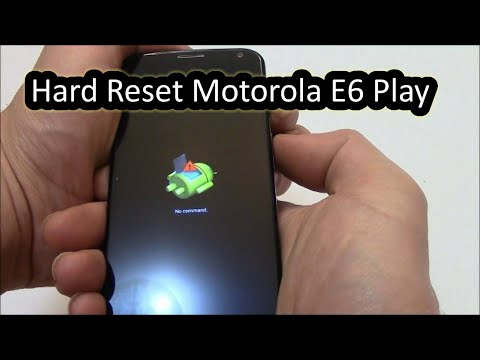 How to Hard reset & Factory Reset Motorola Moto E6 Play Mobile